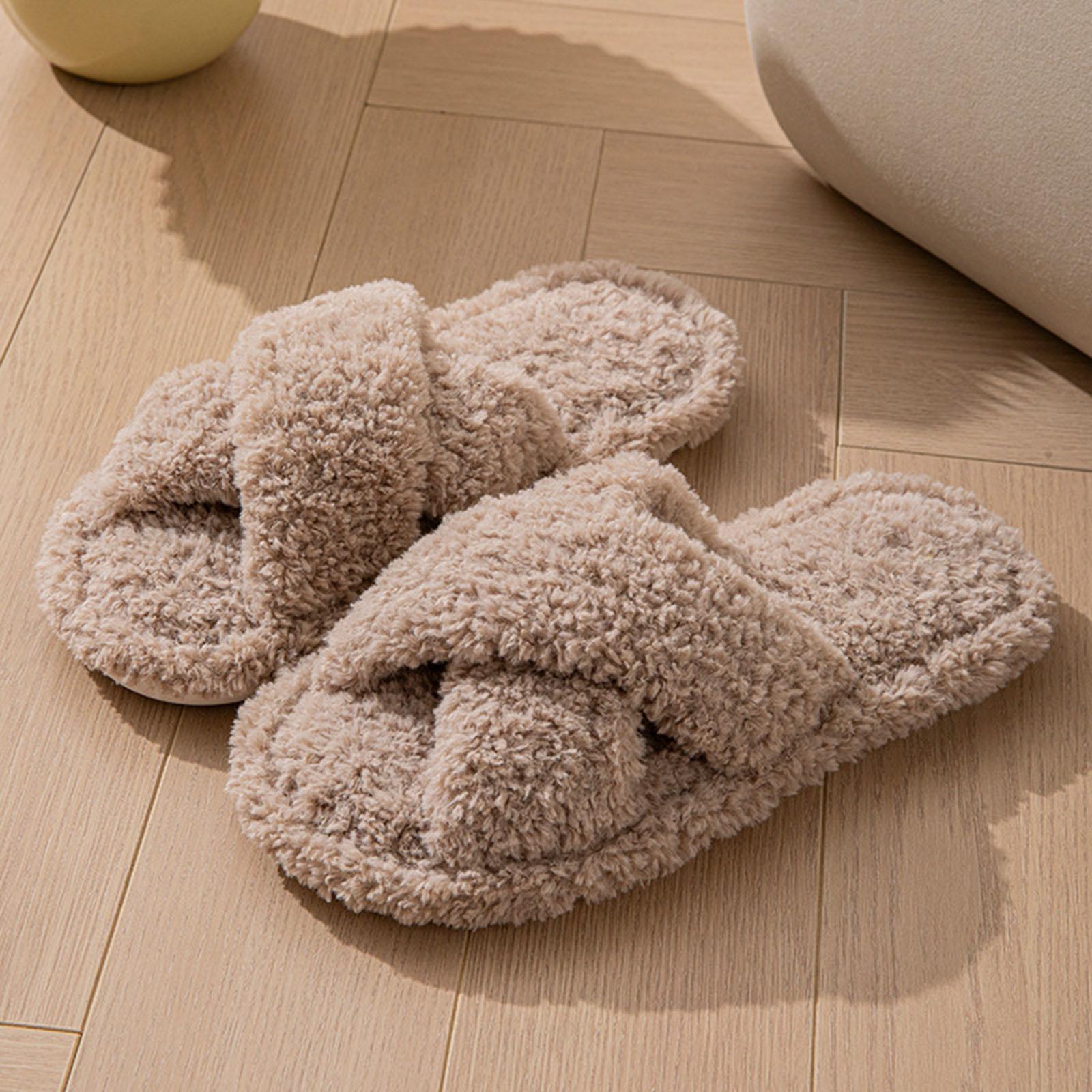 Warm Fluffy Slippers Women Faux Fur Cross Indoor Floor Slides Flat Shoes Soft Furry Shoes Open Toe Non-Slip House Shoes Size 42 36 хакі
Warm Fluffy Slippers Women Faux Fur Cross Indoor Floor Slides Flat Shoes Soft Furry Shoes Open Toe Non-Slip House Shoes Size 42 36 хакі