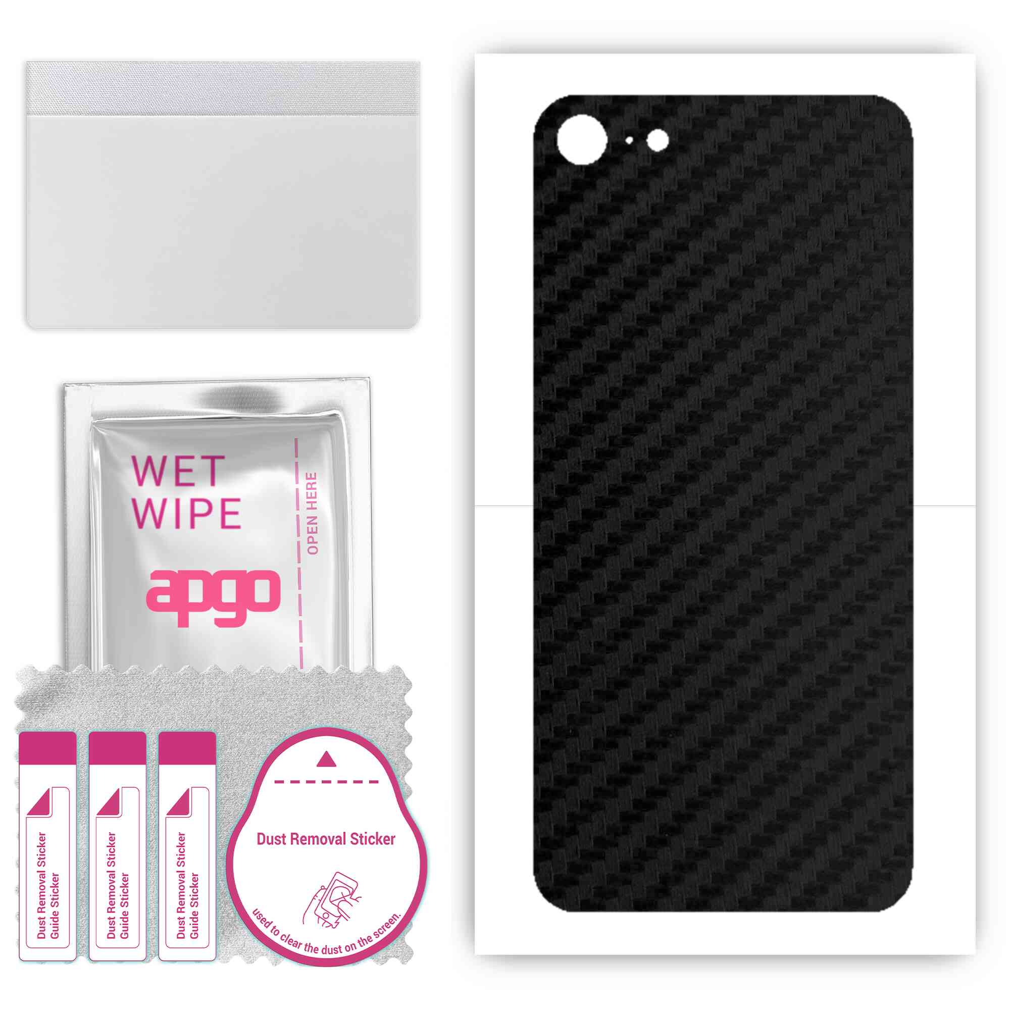 Apgo Protective Skin Sticker для задньої панелі, сумісної з Apple iPhone 7, Wrap Film, Foil, Vinyl - Pattern Carbon Black
Apgo Protective Skin Sticker для задньої панелі, сумісної з Apple iPhone 7, Wrap Film, Foil, Vinyl - Pattern Carbon Black