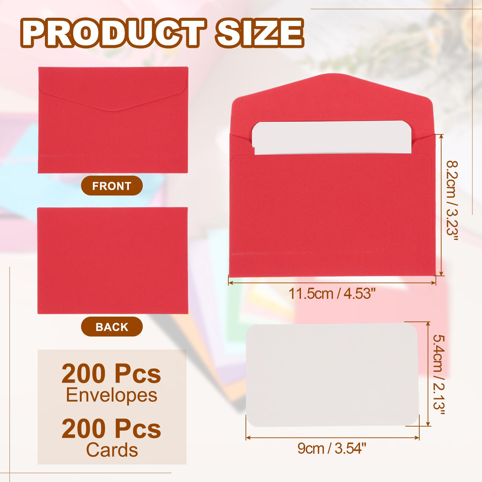 200Set Mini Envelopes with Blank Cards White Blank Note Card and Envelope for Gift Wedding Invitation Thanksgiving Day Christmas червоний
200Set Mini Envelopes with Blank Cards White Blank Note Card and Envelope for Gift Wedding Invitation Thanksgiving Day Christmas червоний