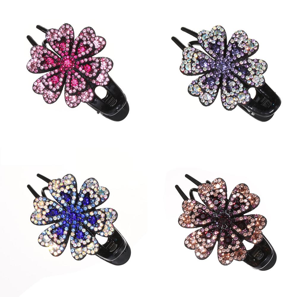 Headwear Flexible Rhinestone Hair Clip Wedding Dovetail Clips Duckbill Hairgrip Crystal Flower фіолетовий
Headwear Flexible Rhinestone Hair Clip Wedding Dovetail Clips Duckbill Hairgrip Crystal Flower фіолетовий