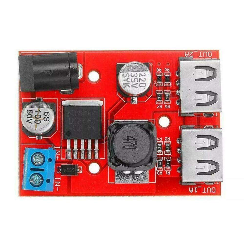 LM2596 LM2596S Dual USB DC-DC 9V 12V 24V 36V to 5V 3A Step Down Buck Converter Board Car Charger Solar Power Supply Module
LM2596 LM2596S Dual USB DC-DC 9V 12V 24V 36V to 5V 3A Step Down Buck Converter Board Car Charger Solar Power Supply Module