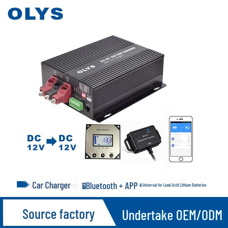 DC-DC Dual Battery Charger for RV, 12V/30A-60A with Bluetooth Display Temperature Control Line
DC-DC Dual Battery Charger for RV, 12V/30A-60A with Bluetooth Display Temperature Control Line