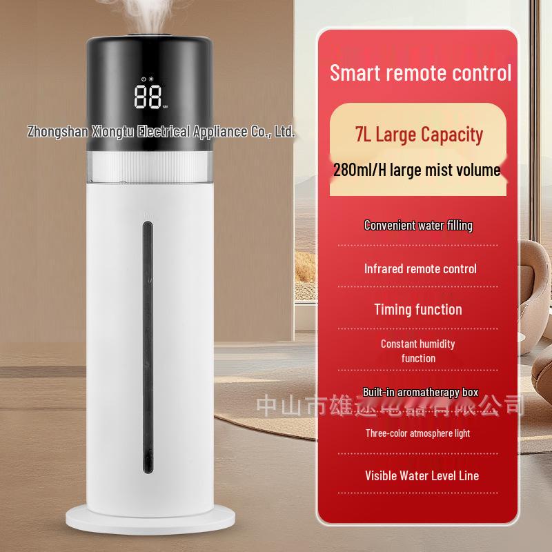 7L Large Capacity Home Humidifier with Colorful Lights, Air Purifier & Aroma Diffuser for Mother and Baby Bedroom English version + UK Plug
7L Large Capacity Home Humidifier with Colorful Lights, Air Purifier & Aroma Diffuser for Mother and Baby Bedroom English version + UK Plug
