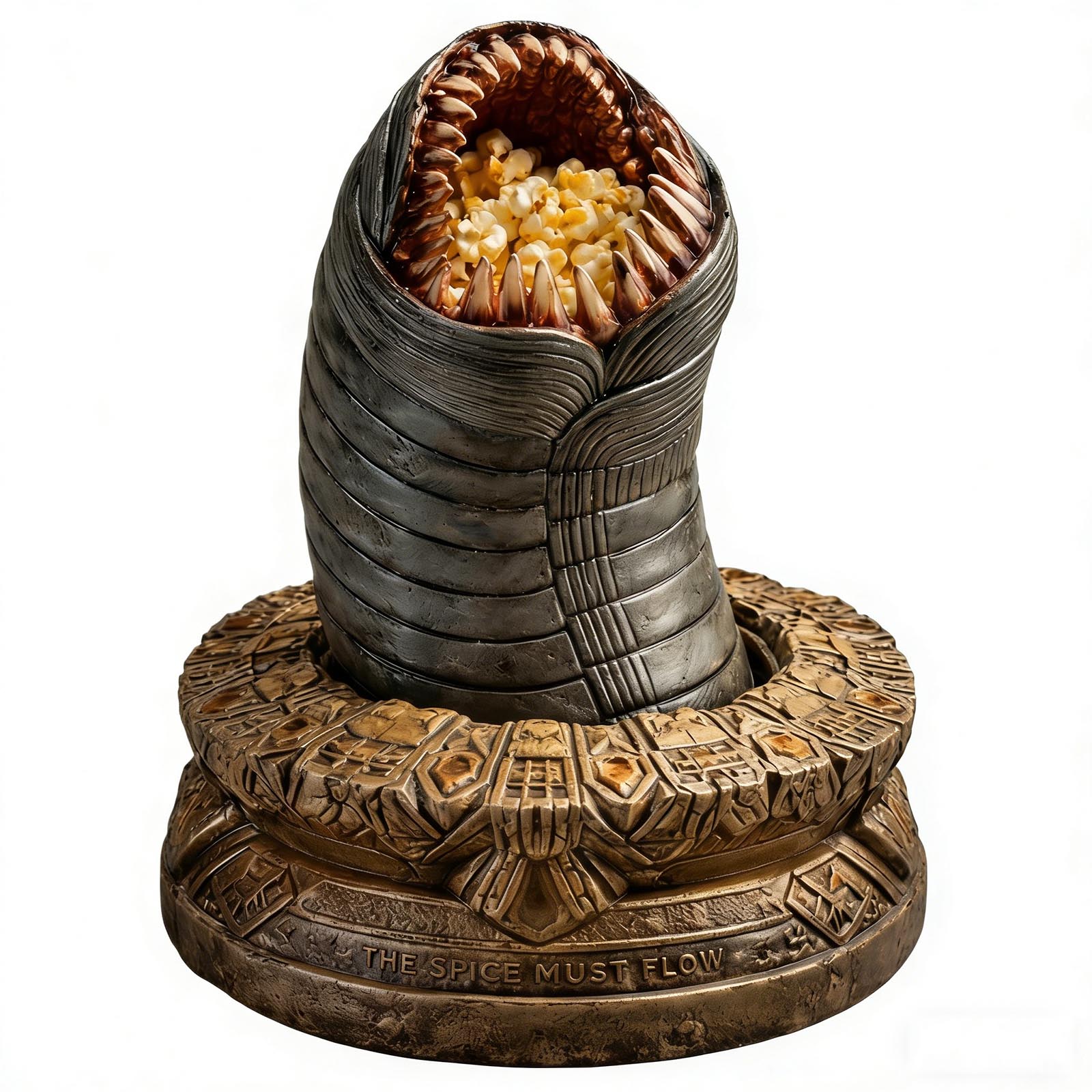Creative Popcorn Bucket Sculpture Inspired by Sci-Fi Movie Design Unique Alien Mouth Shape Container with Detailed Base for Home or Office Display One Size
Creative Popcorn Bucket Sculpture Inspired by Sci-Fi Movie Design Unique Alien Mouth Shape Container with Detailed Base for Home or Office Display One Size