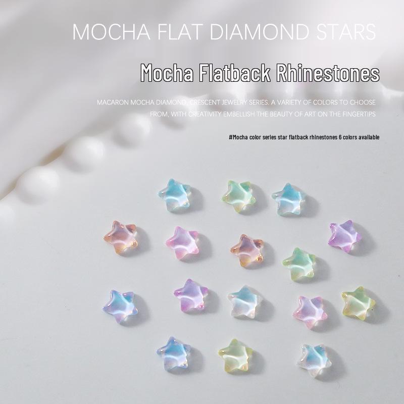Mocha Pentagram Iridescent Star Nail Art Rhinestones - 10pcs Transparent Glass Flatback Accessories
Mocha Pentagram Iridescent Star Nail Art Rhinestones - 10pcs Transparent Glass Flatback Accessories