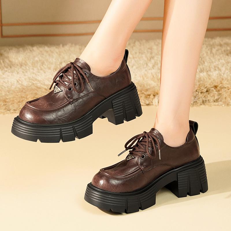 Lace-up wind small leather shoes women s black platform soft leather strap single shoes 40
Lace-up wind small leather shoes women s black platform soft leather strap single shoes 40