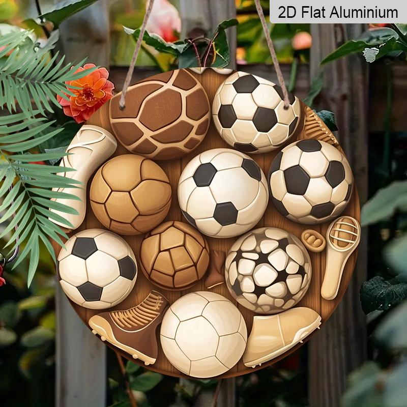 2D Flat Aluminum 7.87 Inch X 7.87 Inch Spherical Themed Wall Decoration, World Cup Themed. Suitable for Cafes, Living Rooms, Kitchens, Bars, Porches 1pc
2D Flat Aluminum 7.87 Inch X 7.87 Inch Spherical Themed Wall Decoration, World Cup Themed. Suitable for Cafes, Living Rooms, Kitchens, Bars, Porches 1pc