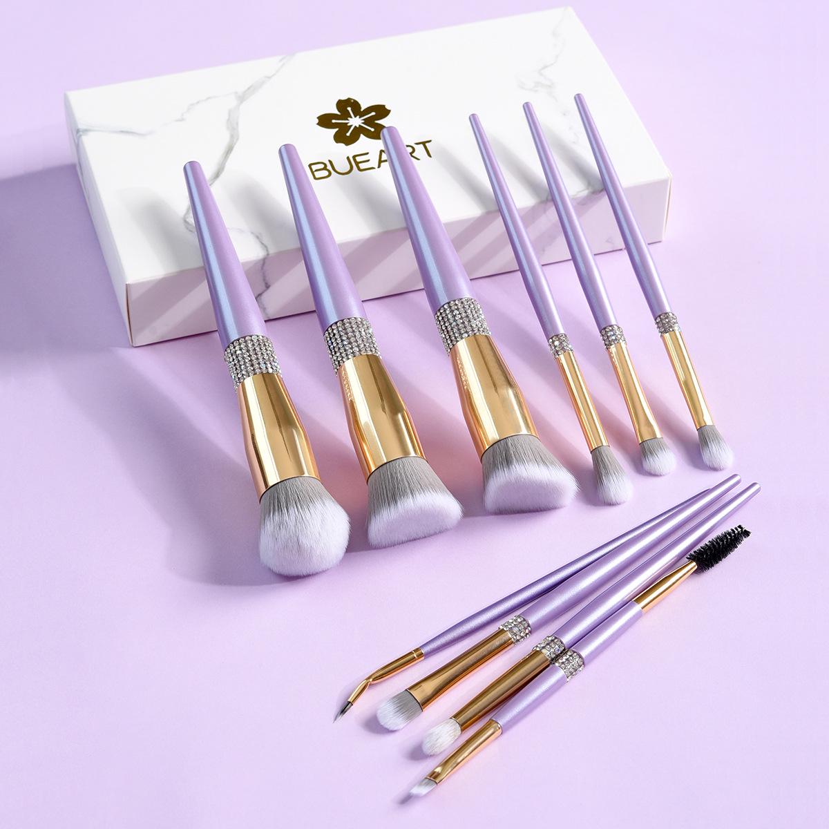 Bi You Yi Lilac Purple Diamond Makeup Brush Set with Storage Bucket - 10 Pieces
Bi You Yi Lilac Purple Diamond Makeup Brush Set with Storage Bucket - 10 Pieces