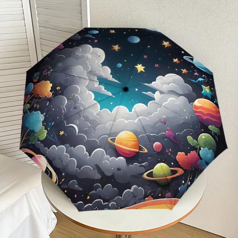 1pc Cosmic Clouds and Planets Umbrella with Plastic Handle,Suitable for All Seasons Home Travel Outdoor UmbrellaDD858
1pc Cosmic Clouds and Planets Umbrella with Plastic Handle,Suitable for All Seasons Home Travel Outdoor UmbrellaDD858