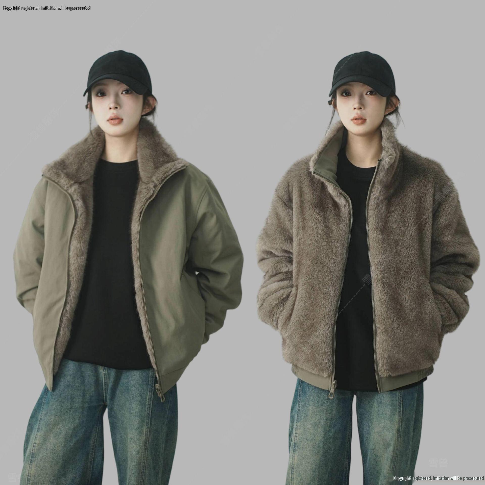 Trendy Winter Double-Sided Velvet Lined Cotton Coat for Couples L (Recommended 110-130 lbs)
Trendy Winter Double-Sided Velvet Lined Cotton Coat for Couples L (Recommended 110-130 lbs)