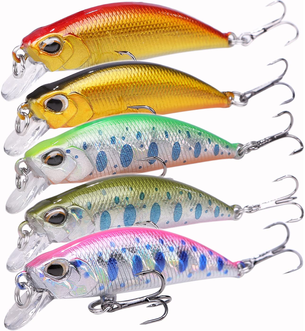 CONTYU Mountain Stream Lure Trout Minnow Set Тонущий 50 мм плоский тип Yamame 5 шт. цвет 4,8 г (50мм/4.8г, А (Набор 5))
CONTYU Mountain Stream Lure Trout Minnow Set Тонущий 50 мм плоский тип Yamame 5 шт. цвет 4,8 г (50мм/4.8г, А (Набор 5))