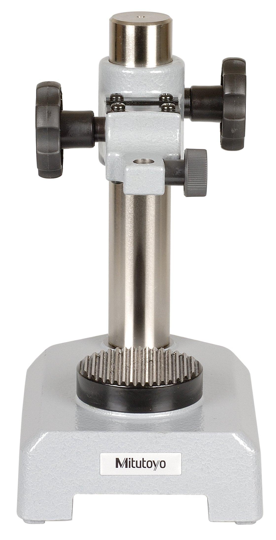 Mitutoyo 7001-10 Indicator Stand with Serrated Anvil and Fine Adjustment, For 3/8 Diameter Mounting Stems, 4 Maximum Height Capacity
Mitutoyo 7001-10 Indicator Stand with Serrated Anvil and Fine Adjustment, For 3/8 Diameter Mounting Stems, 4 Maximum Height Capacity