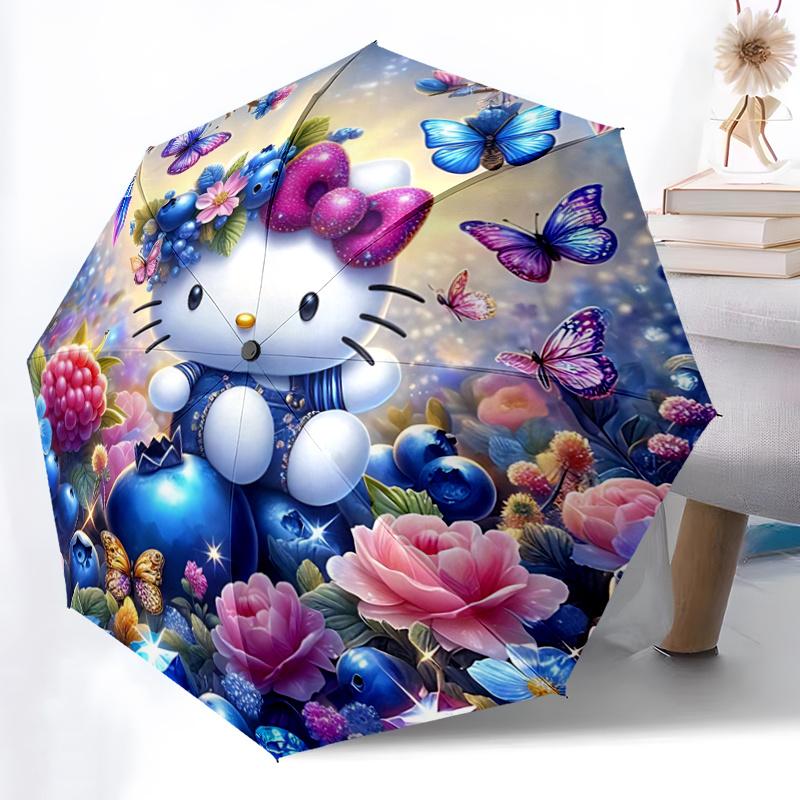 1pc Hello Kitty Fantasy Garden Automatic Folding Umbrella - Portable 3-Fold Design with 8-Bone Iron Frame, Perfect for Outdoor Use, Festive Gifts, Fan
1pc Hello Kitty Fantasy Garden Automatic Folding Umbrella - Portable 3-Fold Design with 8-Bone Iron Frame, Perfect for Outdoor Use, Festive Gifts, Fan