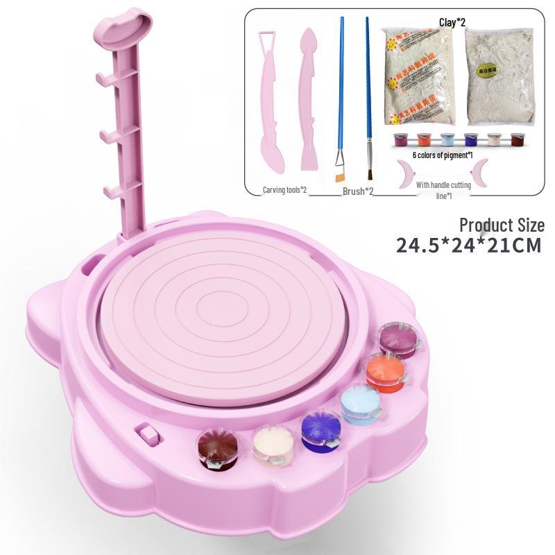 Набор электрического гончарного круга: Набор для лепки из полимерной глины и рисования своими руками без запекания для детей
Набор электрического гончарного круга: Набор для лепки из полимерной глины и рисования своими руками без запекания для детей