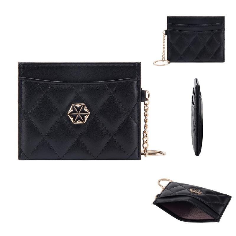 Oiseen новый женский картхолдер, стеганый вышитый тонкий кошелек для мелочи, обложка для карт с пряжкой в виде бриллиантового кольца чёрный
Oiseen новый женский картхолдер, стеганый вышитый тонкий кошелек для мелочи, обложка для карт с пряжкой в виде бриллиантового кольца чёрный