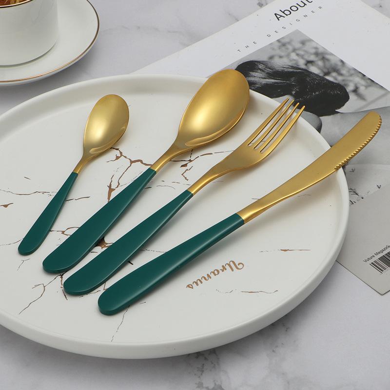 Нержавеющая сталь 304 Западная посуда, набор из четырех предметов, креативный нож для стейка, посуда для отеля, нож, вилка и ложка
Нержавеющая сталь 304 Западная посуда, набор из четырех предметов, креативный нож для стейка, посуда для отеля, нож, вилка и ложка