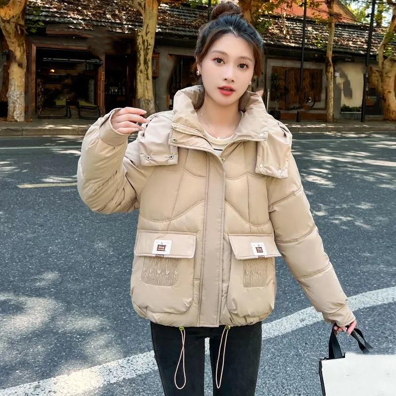 Пуховик Зимняя Толстая Куртка с Набивкой Капюшоном Свободная Короткая Модная Куртка с Набивкой S хаки
Пуховик Зимняя Толстая Куртка с Набивкой Капюшоном Свободная Короткая Модная Куртка с Набивкой S хаки