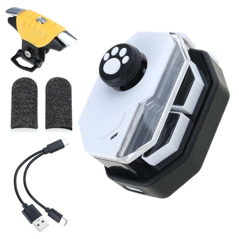 Mobile Game Joystick Gaming Accessories Bluetooth-compatible Game Triggers Joystick with Finger Sleeve Remappable Button 1
Mobile Game Joystick Gaming Accessories Bluetooth-compatible Game Triggers Joystick with Finger Sleeve Remappable Button 1