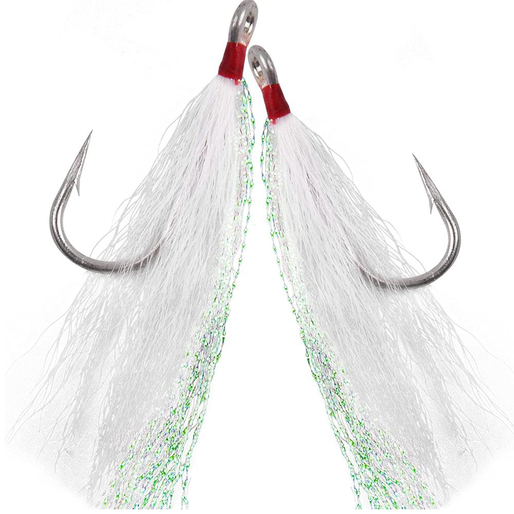8Pcs/4Pcs Bucktail Teasers Fishing Hook Saltwater Fishing Lures Rig Stainless Steel Fishing Jig Hooks For Catfish Bass 4Pcs
8Pcs/4Pcs Bucktail Teasers Fishing Hook Saltwater Fishing Lures Rig Stainless Steel Fishing Jig Hooks For Catfish Bass 4Pcs