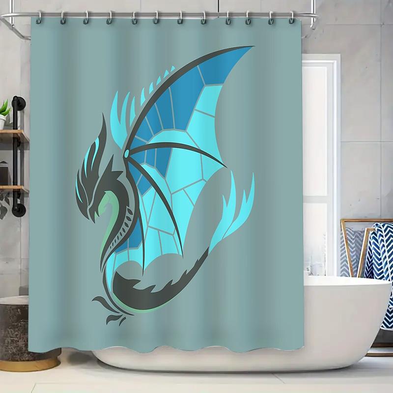 Dragon Shower Curtain Gothic Decor Fantasy Art Black Dragon Mythical Creature Bathroom Decor Home Decor Unique Shower Curtain Da W60H190(CM)-1 Pcs
Dragon Shower Curtain Gothic Decor Fantasy Art Black Dragon Mythical Creature Bathroom Decor Home Decor Unique Shower Curtain Da W60H190(CM)-1 Pcs