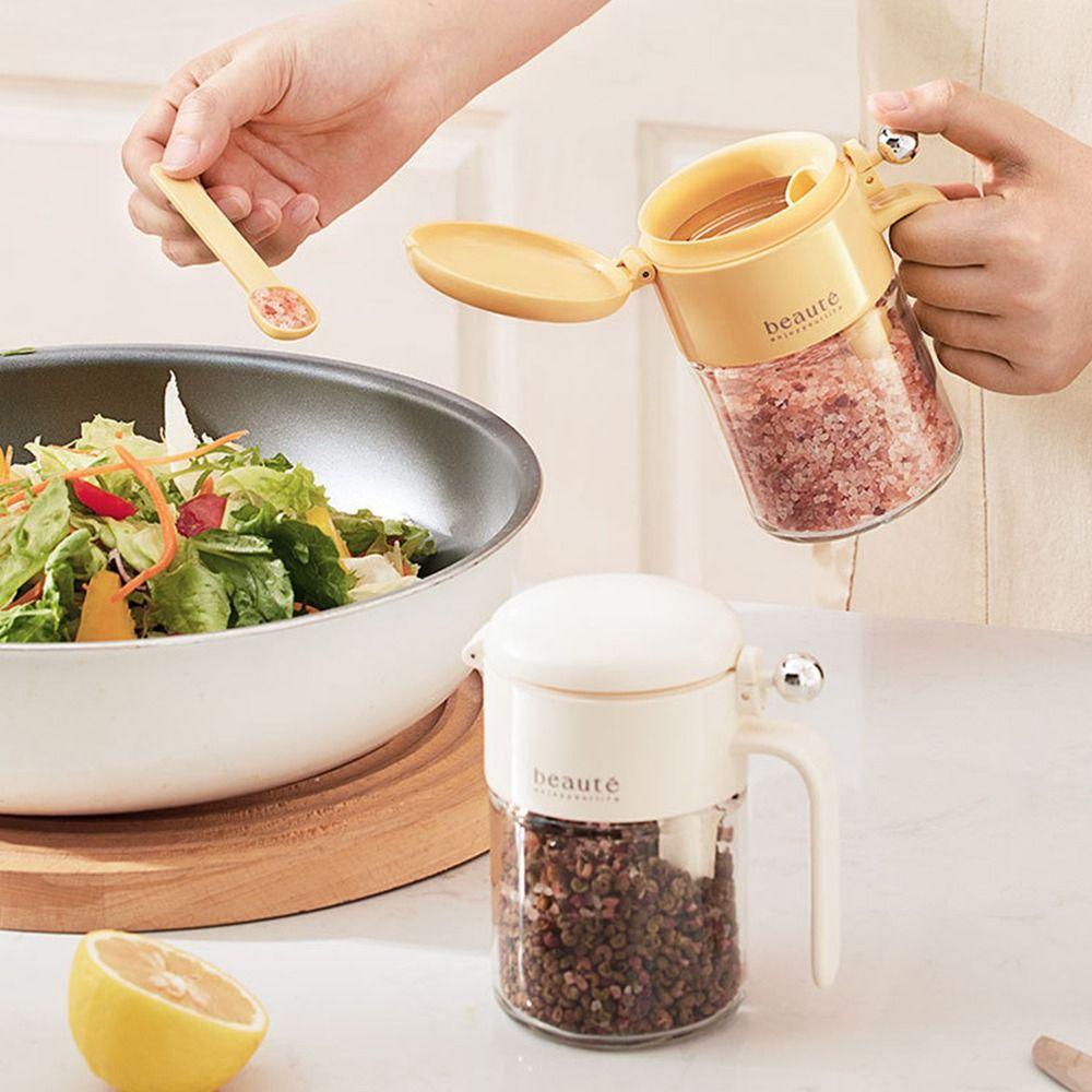 New 400ml Sealed Seasoning Jar Large capacity with Spoon Kitchen Salt Seasoning Box Portable Moisture-proof Seasoning Salt Jars
New 400ml Sealed Seasoning Jar Large capacity with Spoon Kitchen Salt Seasoning Box Portable Moisture-proof Seasoning Salt Jars