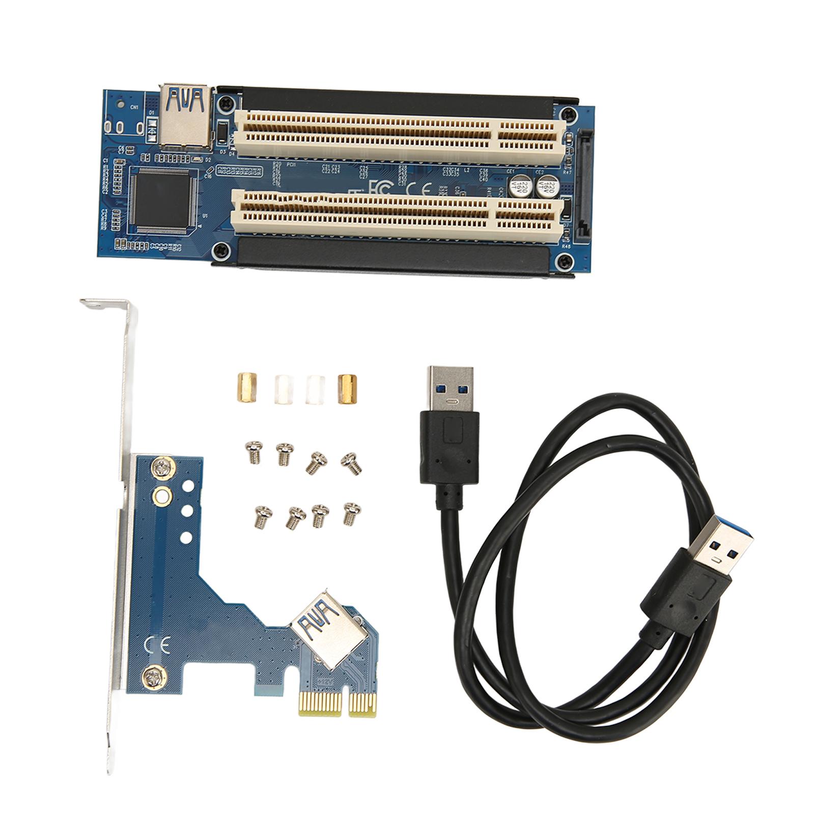 PCIE Express X1 to Dual PCI Riser Card 6Gbps Plug and Play Wide Applicability PCIE Riser Card with
PCIE Express X1 to Dual PCI Riser Card 6Gbps Plug and Play Wide Applicability PCIE Riser Card with