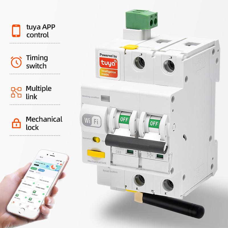 Tuya ZigBee/WiFi Smart Circuit Breaker: IoT Mobile App Control
Tuya ZigBee/WiFi Smart Circuit Breaker: IoT Mobile App Control