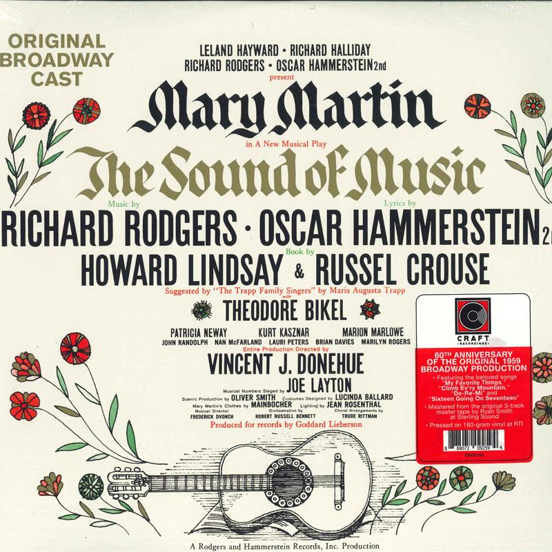 LP Record LELAND HAYWARD, RICHARD HALLIDAY, R - The Sound Of Music (Original Broadw CR00195 Craft Recording 2019 US Soundtracks & Musicals
LP Record LELAND HAYWARD, RICHARD HALLIDAY, R - The Sound Of Music (Original Broadw CR00195 Craft Recording 2019 US Soundtracks & Musicals