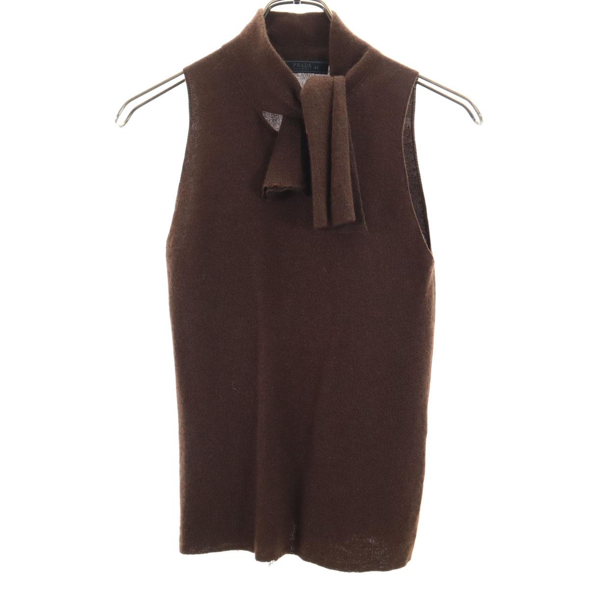 PRADA made in Italy No sleeve knit 44 Brown Women Used
PRADA made in Italy No sleeve knit 44 Brown Women Used
