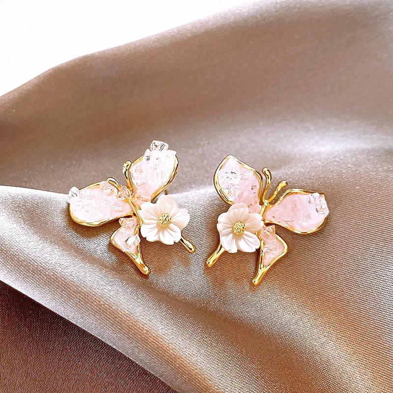Elegant Luxury White Color Fritillaria Butterfly Stud Earrings For Women Fashion Shell Style Earrings Wedding Party Zircon Gift
Elegant Luxury White Color Fritillaria Butterfly Stud Earrings For Women Fashion Shell Style Earrings Wedding Party Zircon Gift