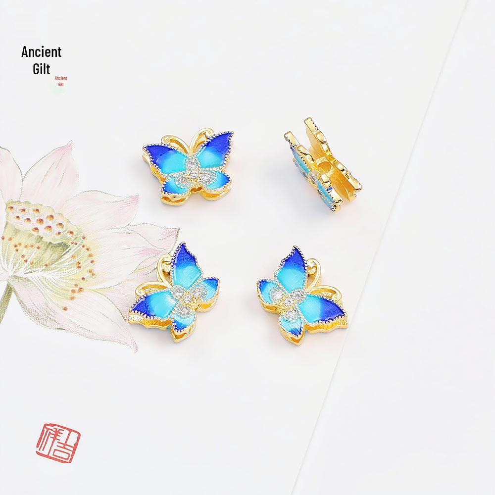 Гуочао Перегородчатая Эмаль Бабочка и Лотос Разделительные Бусины для DIY Ювелирных Изделий
Гуочао Перегородчатая Эмаль Бабочка и Лотос Разделительные Бусины для DIY Ювелирных Изделий