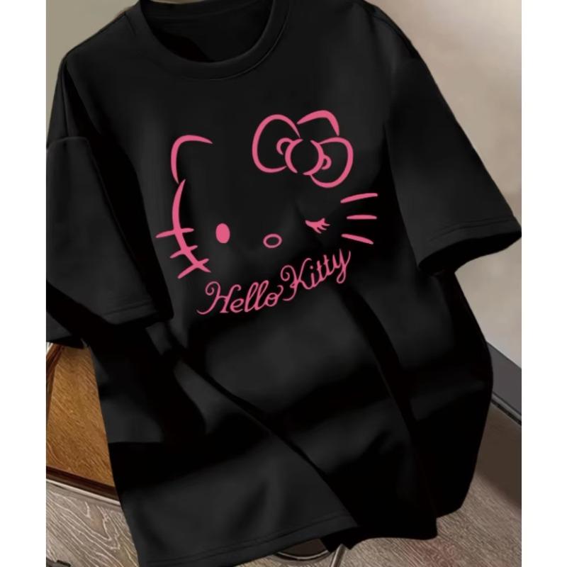 Hello Kity Cartoon Printed Unisexs Short Sleeved Tshirt for Summer Casual and Comfortable Cotton Round Neck Y2K Top S
Hello Kity Cartoon Printed Unisexs Short Sleeved Tshirt for Summer Casual and Comfortable Cotton Round Neck Y2K Top S