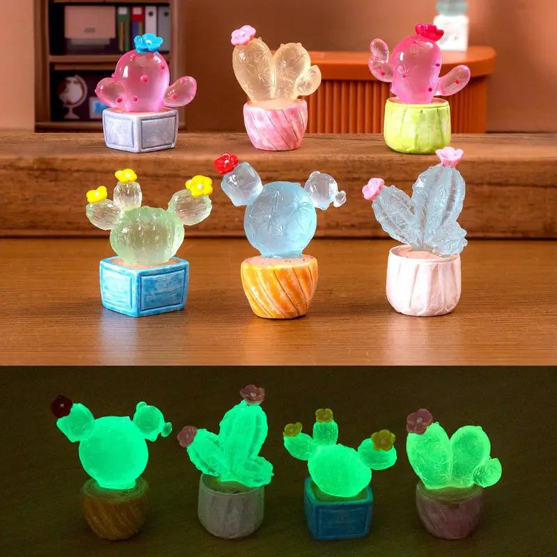 6Pcs Luminous Cactus Desktop Ornaments Succulent Bonsai Miniatures Micro Landscape Figurine
6Pcs Luminous Cactus Desktop Ornaments Succulent Bonsai Miniatures Micro Landscape Figurine