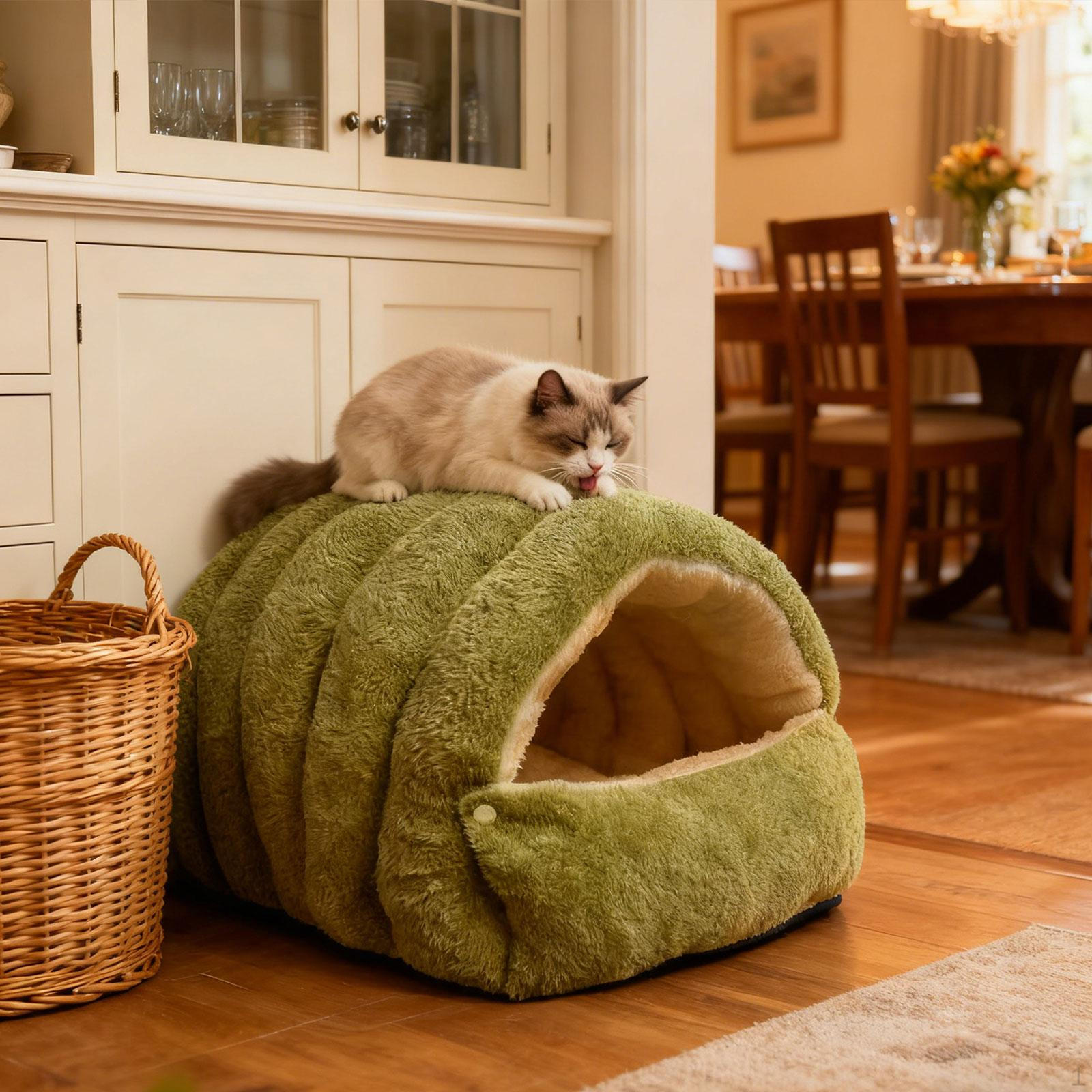 Bed Cat Nest Warm Removable Thickened Washable Pet House for Indoor Cats Resting Playing L
Bed Cat Nest Warm Removable Thickened Washable Pet House for Indoor Cats Resting Playing L
