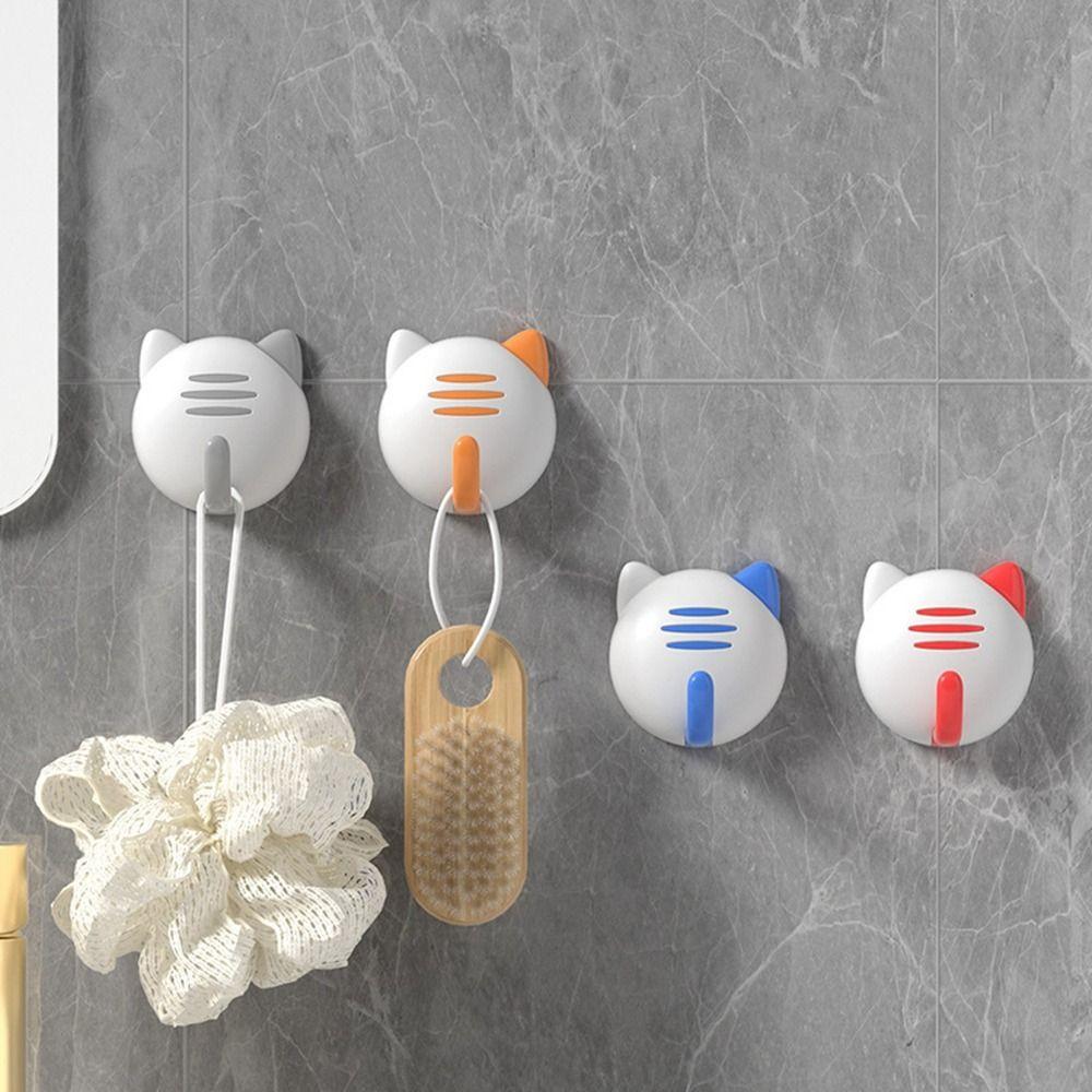 4Pcs Self Adhesive Cat Sticker Hook Plastic Cartoon Cat Hook Creative Cat Seamless Hook Kitchen 4pcs
4Pcs Self Adhesive Cat Sticker Hook Plastic Cartoon Cat Hook Creative Cat Seamless Hook Kitchen 4pcs