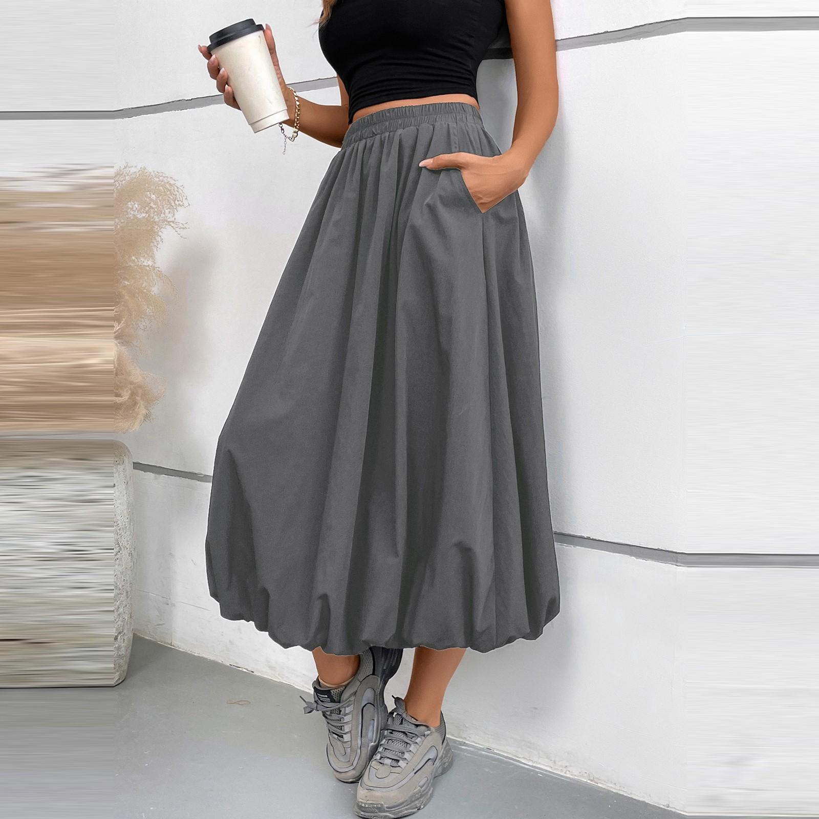 Женская модная свободная юбка Flower Pod с эластичной талией и юбкой-шампаном, юбка-миди M
Женская модная свободная юбка Flower Pod с эластичной талией и юбкой-шампаном, юбка-миди M