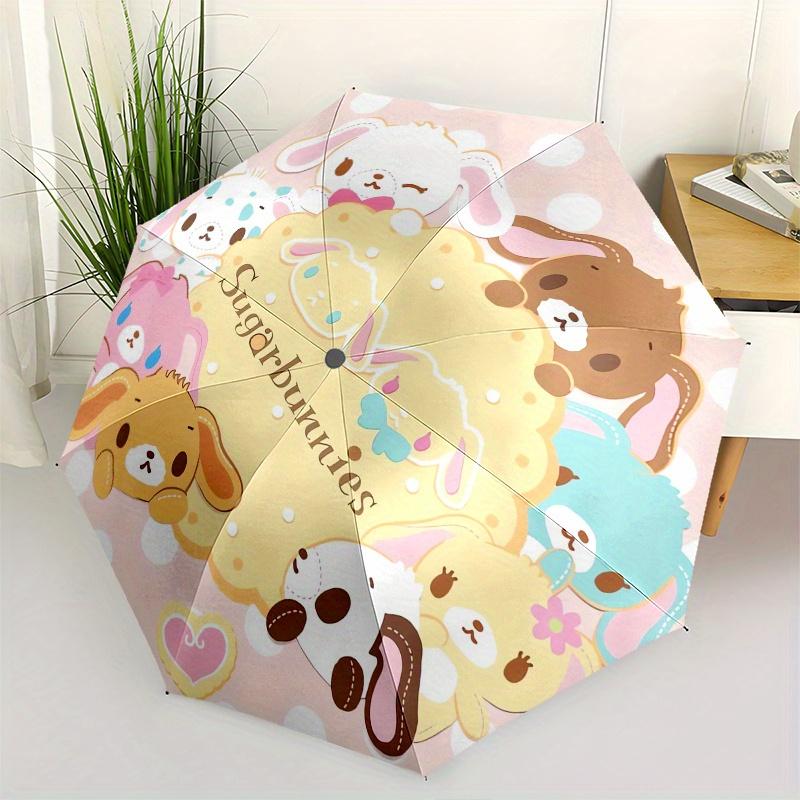 Sugarbunnies,CuteBunnies Automatic Folding Umbrella-Simple 8-Rib Design, Bright Cartoon Pattern, Durable Iron Frame, Suitable For Travel, Ou
Sugarbunnies,CuteBunnies Automatic Folding Umbrella-Simple 8-Rib Design, Bright Cartoon Pattern, Durable Iron Frame, Suitable For Travel, Ou