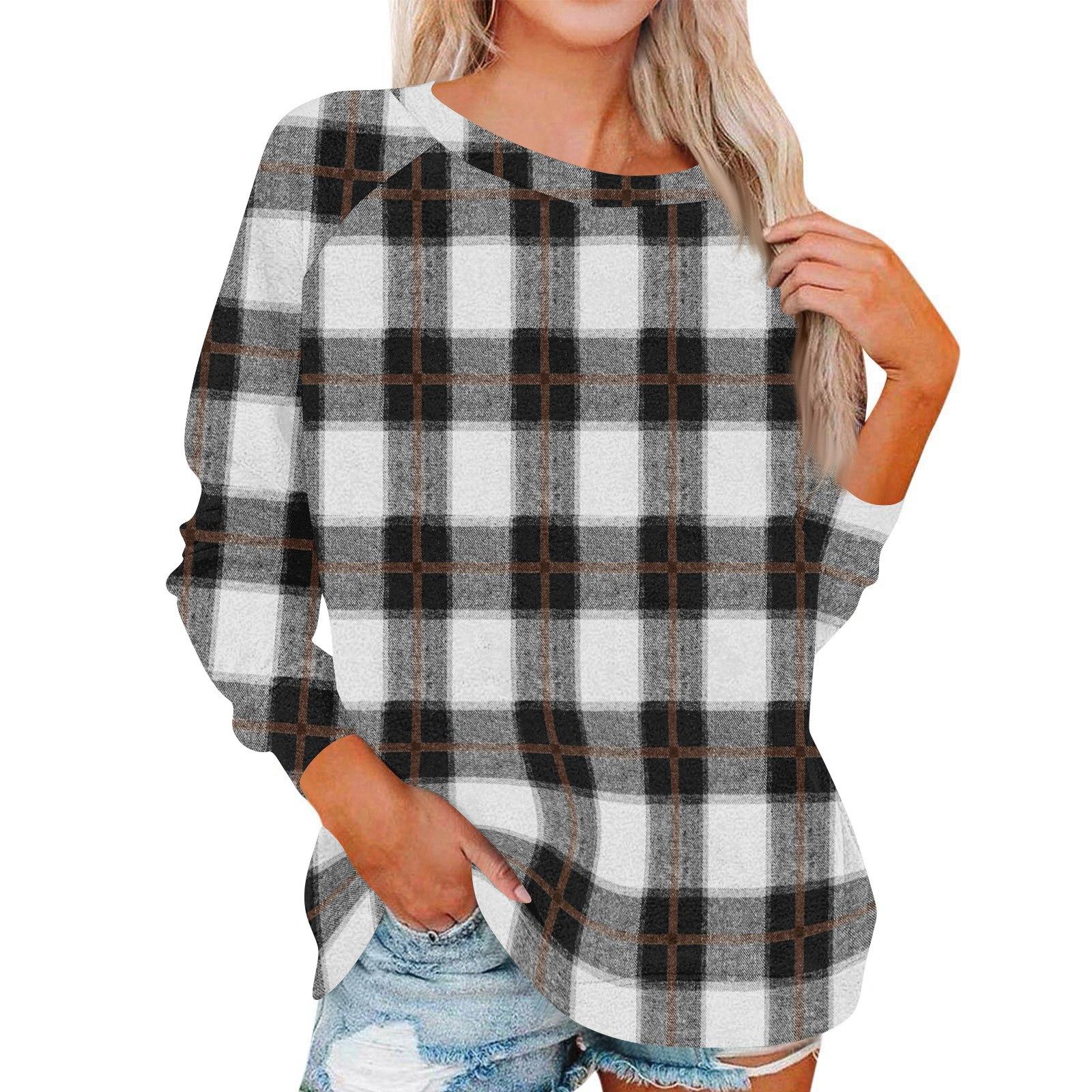 Women s Fashionable Round Neck Shoulder Long Sleeved Printed Casual Pullover Top XXL білий
Women s Fashionable Round Neck Shoulder Long Sleeved Printed Casual Pullover Top XXL білий