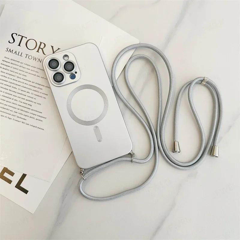 Crossbody Lanyard Magnetic Case For 17 Air 16 16E 15 14 13 12 11 Pro Max Plus For Magsafe Camera Protection Soft Cover iPhone 11 Pro срібний
Crossbody Lanyard Magnetic Case For 17 Air 16 16E 15 14 13 12 11 Pro Max Plus For Magsafe Camera Protection Soft Cover iPhone 11 Pro срібний