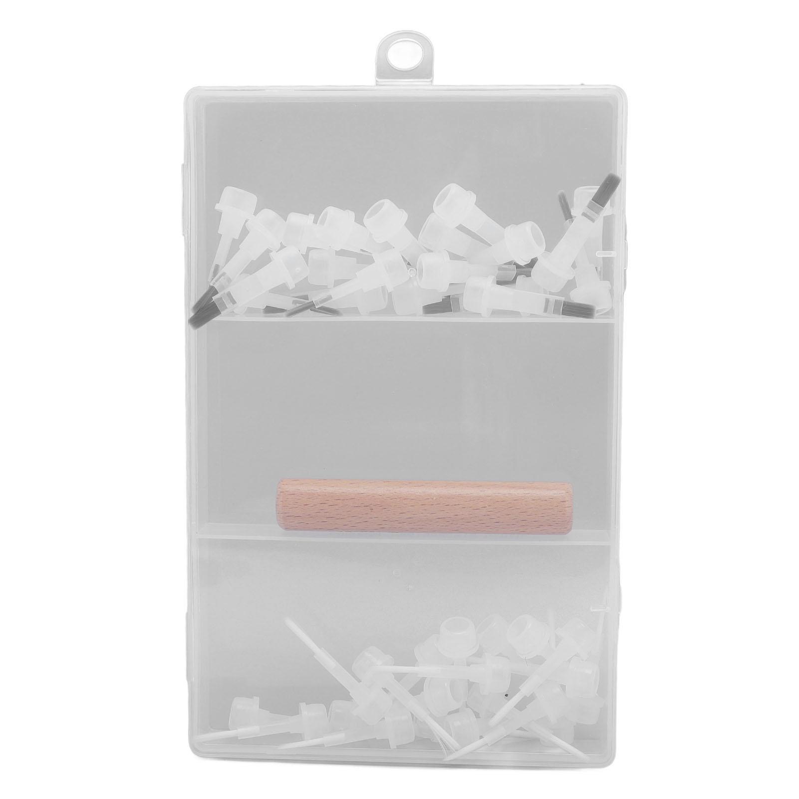 40 Pcs Replacement Nail Polish Brush Nail Brush Replacement Heads with Dual Ended Wood Handle
40 Pcs Replacement Nail Polish Brush Nail Brush Replacement Heads with Dual Ended Wood Handle