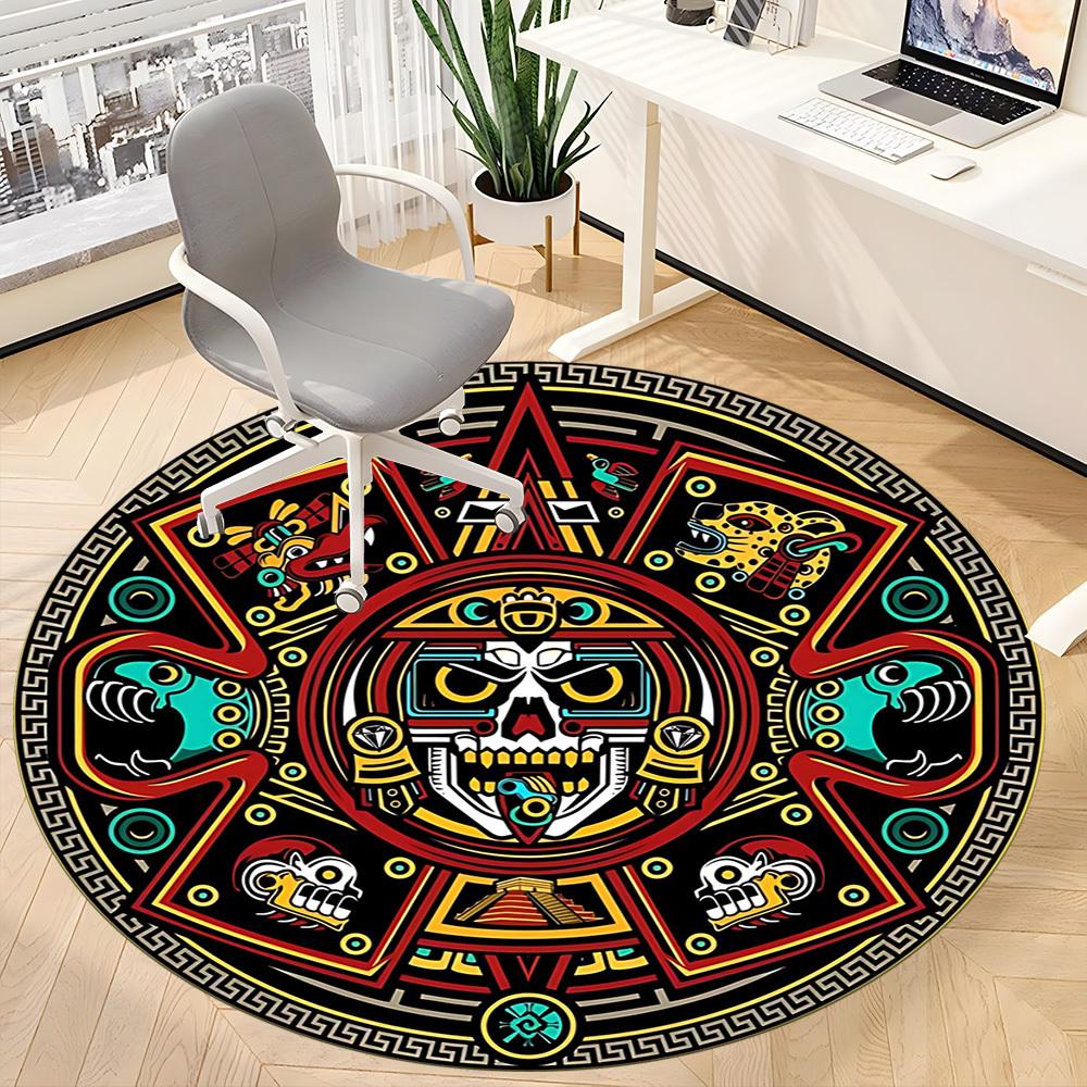 1pc Mayan Calendar Chair Carpet for Office, Soft Comfortable Mat For Office, Living Room, Bedroom, Machine Washable Carpet yy251112101 80cm by 80cm
1pc Mayan Calendar Chair Carpet for Office, Soft Comfortable Mat For Office, Living Room, Bedroom, Machine Washable Carpet yy251112101 80cm by 80cm