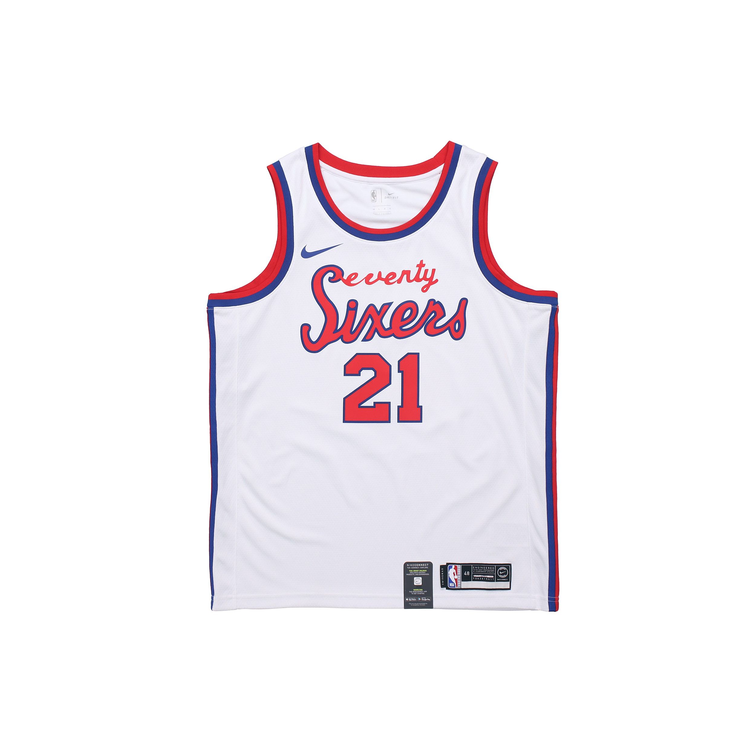 Джерси НБА Nike Vintage Limited Edition, мужское джерси Sixers # 21 Joel Embiid Fan Edition, белое AV4509-103 S
Джерси НБА Nike Vintage Limited Edition, мужское джерси Sixers # 21 Joel Embiid Fan Edition, белое AV4509-103 S