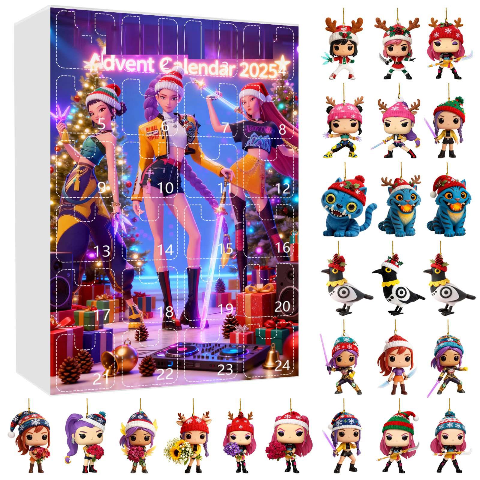 2D Адвент-календарь 24 дня Календарь обратного отсчета с музыкальными коллекционными фигурками персонажей, Адвент-календарь One Size
2D Адвент-календарь 24 дня Календарь обратного отсчета с музыкальными коллекционными фигурками персонажей, Адвент-календарь One Size