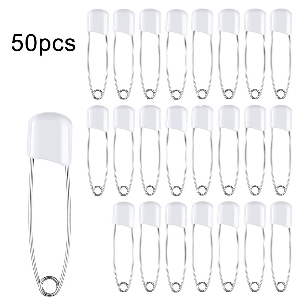 50pcs Stainless Steel Safety Pins Baby Safety Plastic Head Cloth Safety Pins with Lock білий
50pcs Stainless Steel Safety Pins Baby Safety Plastic Head Cloth Safety Pins with Lock білий