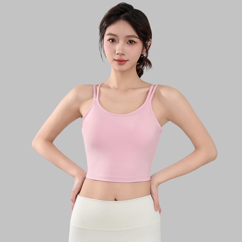 Женский спортивный бюстгальтер на тонких бретелях с вкладышами - Красивый дизайн спины для йоги, бега и фитнеса XL розовый
Женский спортивный бюстгальтер на тонких бретелях с вкладышами - Красивый дизайн спины для йоги, бега и фитнеса XL розовый