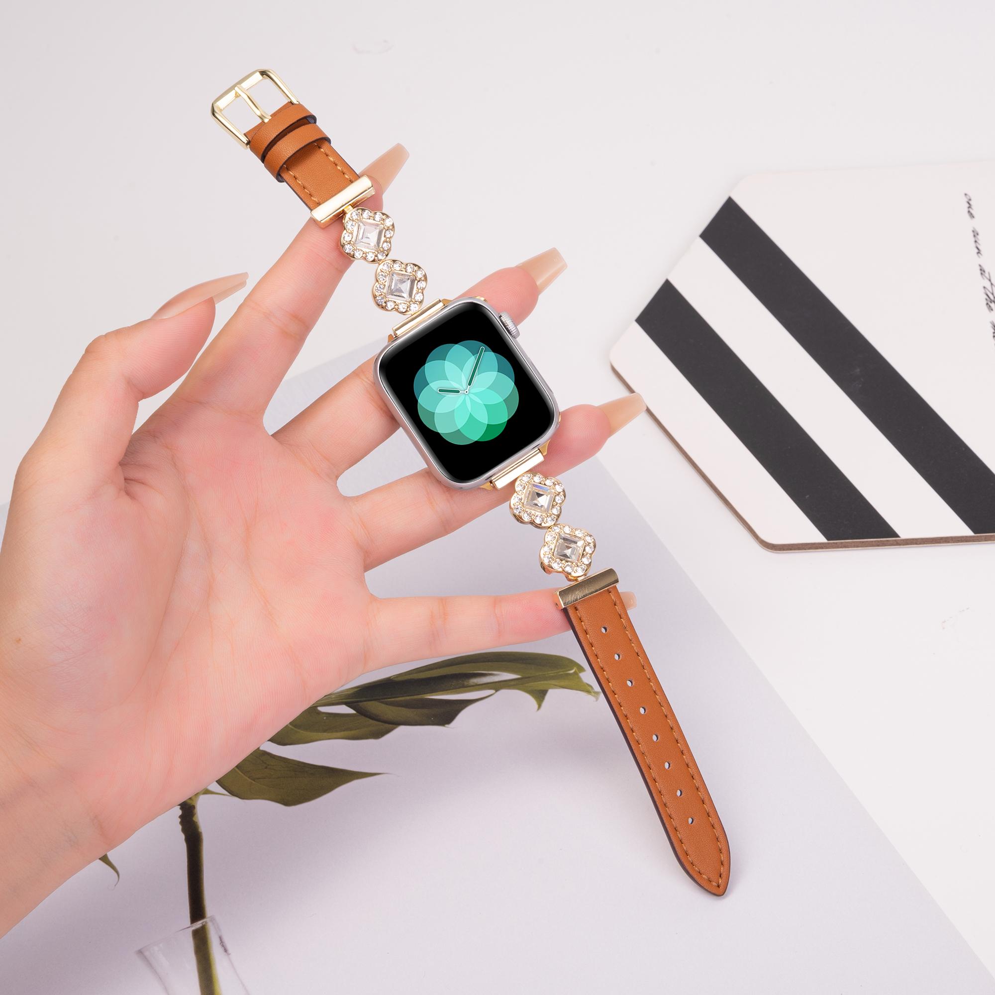 For Apple Watch Series 10 42mm/9 8 7 41mm/SE (2023) SE (2022) SE 6 5 4 40mm/3 2 1 38mm Watch Strap Rhinestone Decor Black
For Apple Watch Series 10 42mm/9 8 7 41mm/SE (2023) SE (2022) SE 6 5 4 40mm/3 2 1 38mm Watch Strap Rhinestone Decor Black