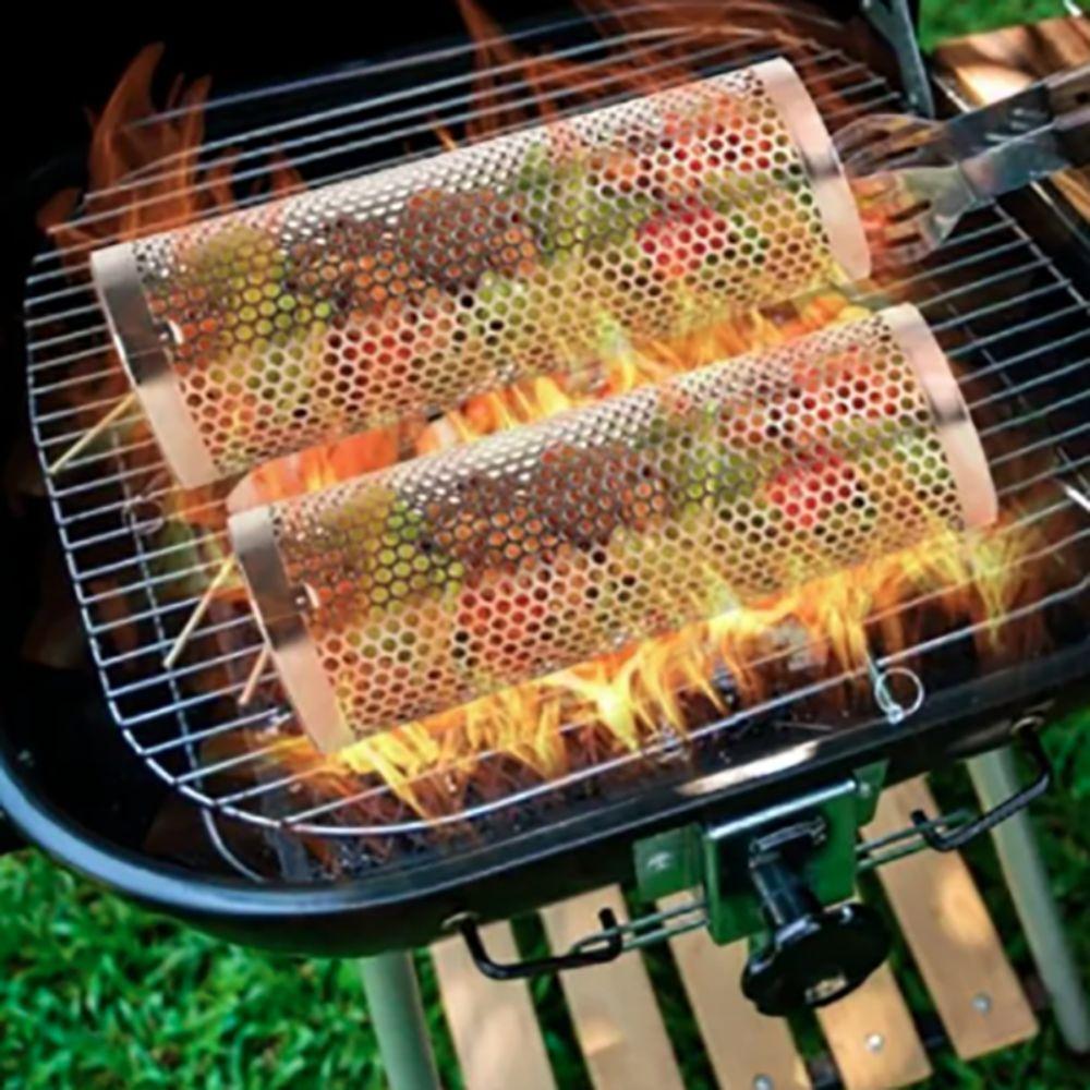 Cylinder Barbecue Cage Stainless Steel Barbecue Grill Tube Net Kitchen Accessory BBQ Basket Picnic S-No Rack
Cylinder Barbecue Cage Stainless Steel Barbecue Grill Tube Net Kitchen Accessory BBQ Basket Picnic S-No Rack