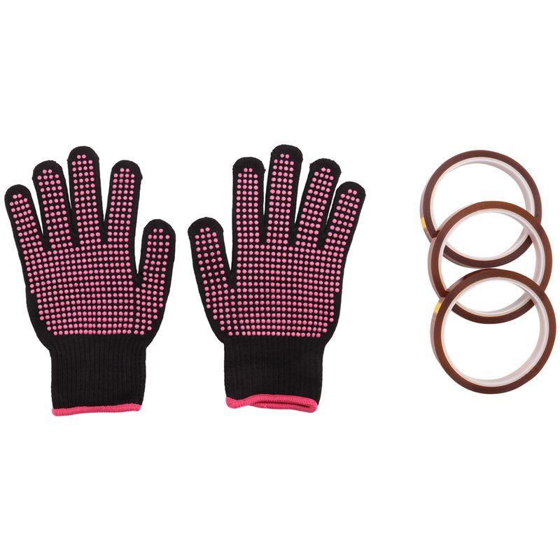 AEE2-Heat Resistant Gloves And 3 Rolls 10Mm X33M 108Ft Heat Press Tape, Heat Proof Gloves Glove Thermal Tape Sublimation Tape
AEE2-Heat Resistant Gloves And 3 Rolls 10Mm X33M 108Ft Heat Press Tape, Heat Proof Gloves Glove Thermal Tape Sublimation Tape
