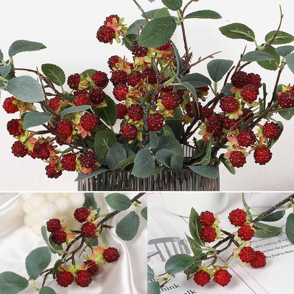 Red Raspberry Artificial Plant Photo Props Faux Mulberry Fruit Simulation Berry Branches Party темно-червоний колір
Red Raspberry Artificial Plant Photo Props Faux Mulberry Fruit Simulation Berry Branches Party темно-червоний колір