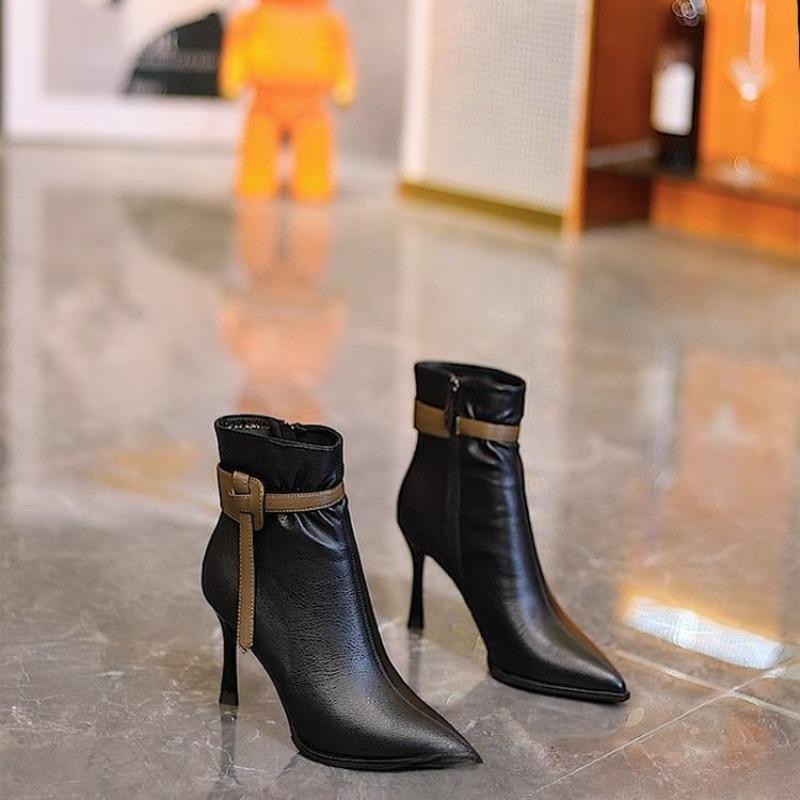 Thin-heeled Shoes, Short Boots, Women s Boots, New Autumn and Winter Styles with Fleece Pointed High Heels 40 чорний
Thin-heeled Shoes, Short Boots, Women s Boots, New Autumn and Winter Styles with Fleece Pointed High Heels 40 чорний